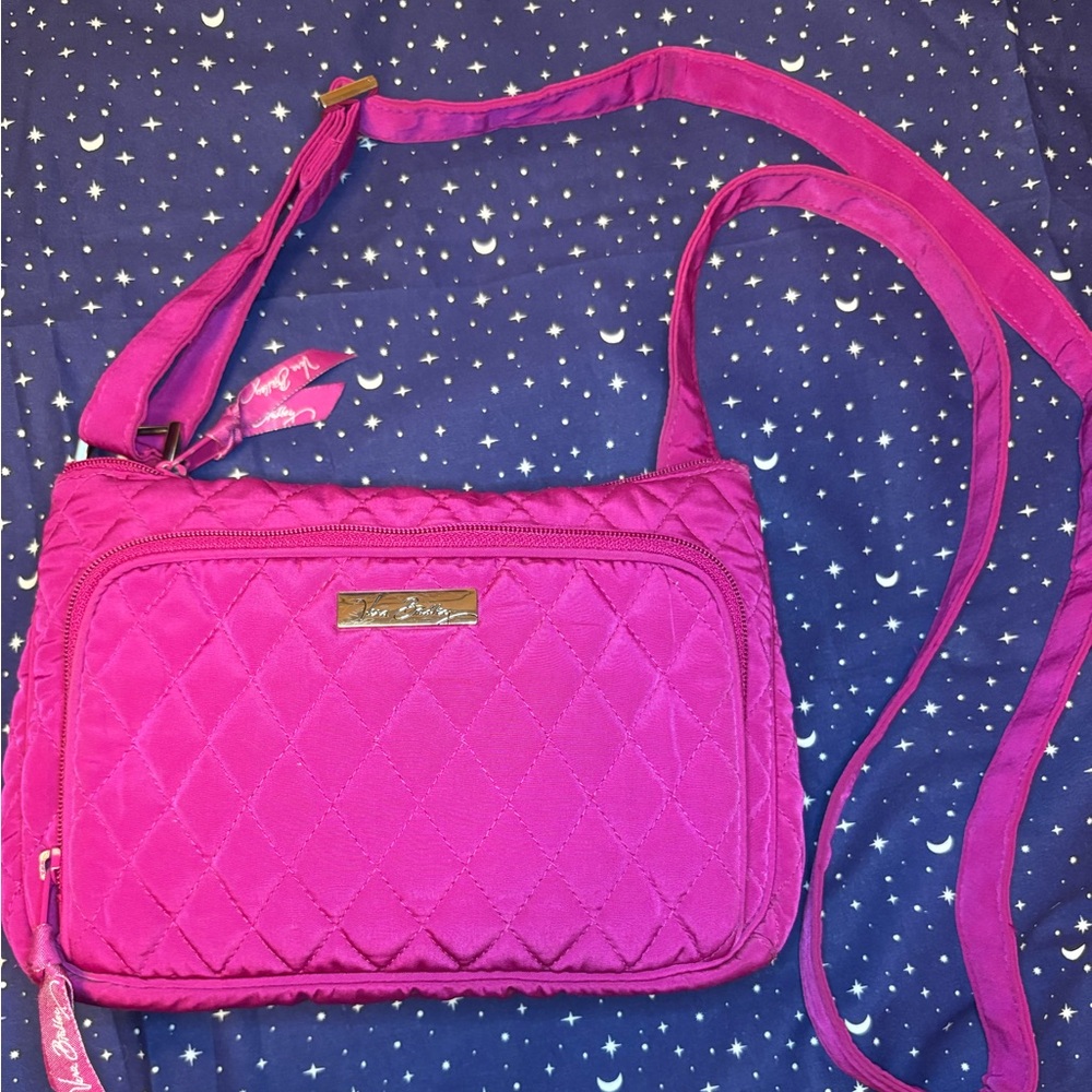 Vera Bradley Fuchsia Quilted Crossbody Bag